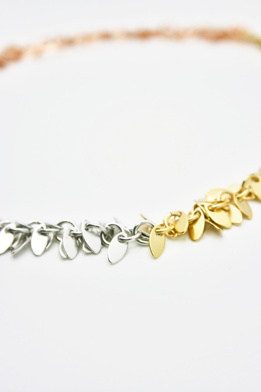 TRICOLOUR MILLEFEUILLE NECKLACE