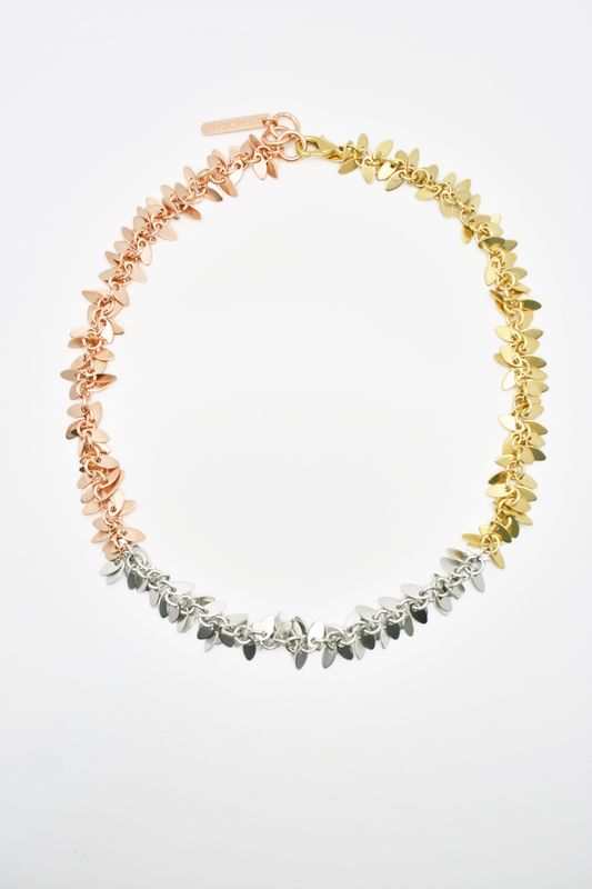 TRICOLOUR MILLEFEUILLE NECKLACE