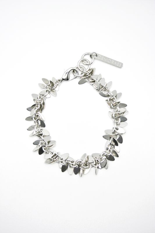 RHODIUM MILLEFEUILLE BRACELET