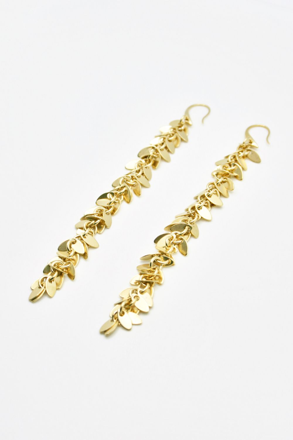 XL GOLD MILLEFEUILLE EARRINGS