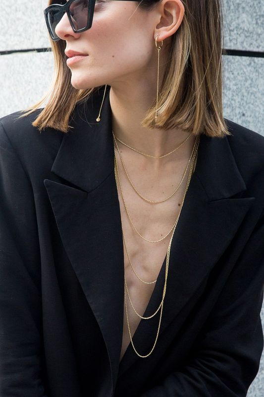 Jules long necklace 6 chains