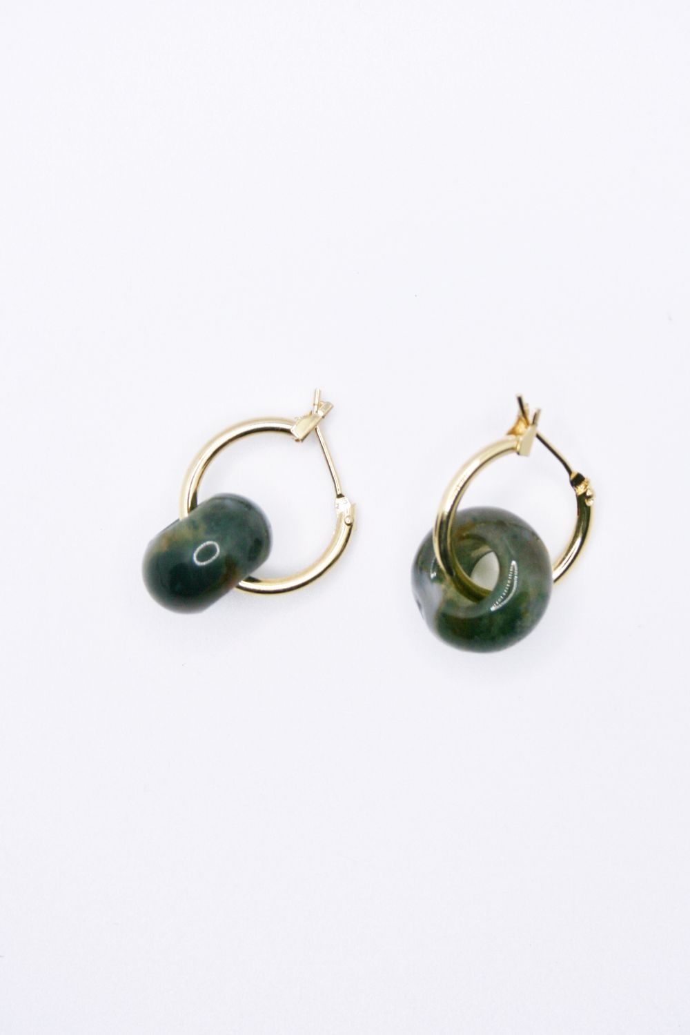 S HOLE AGATESE EARRINGS