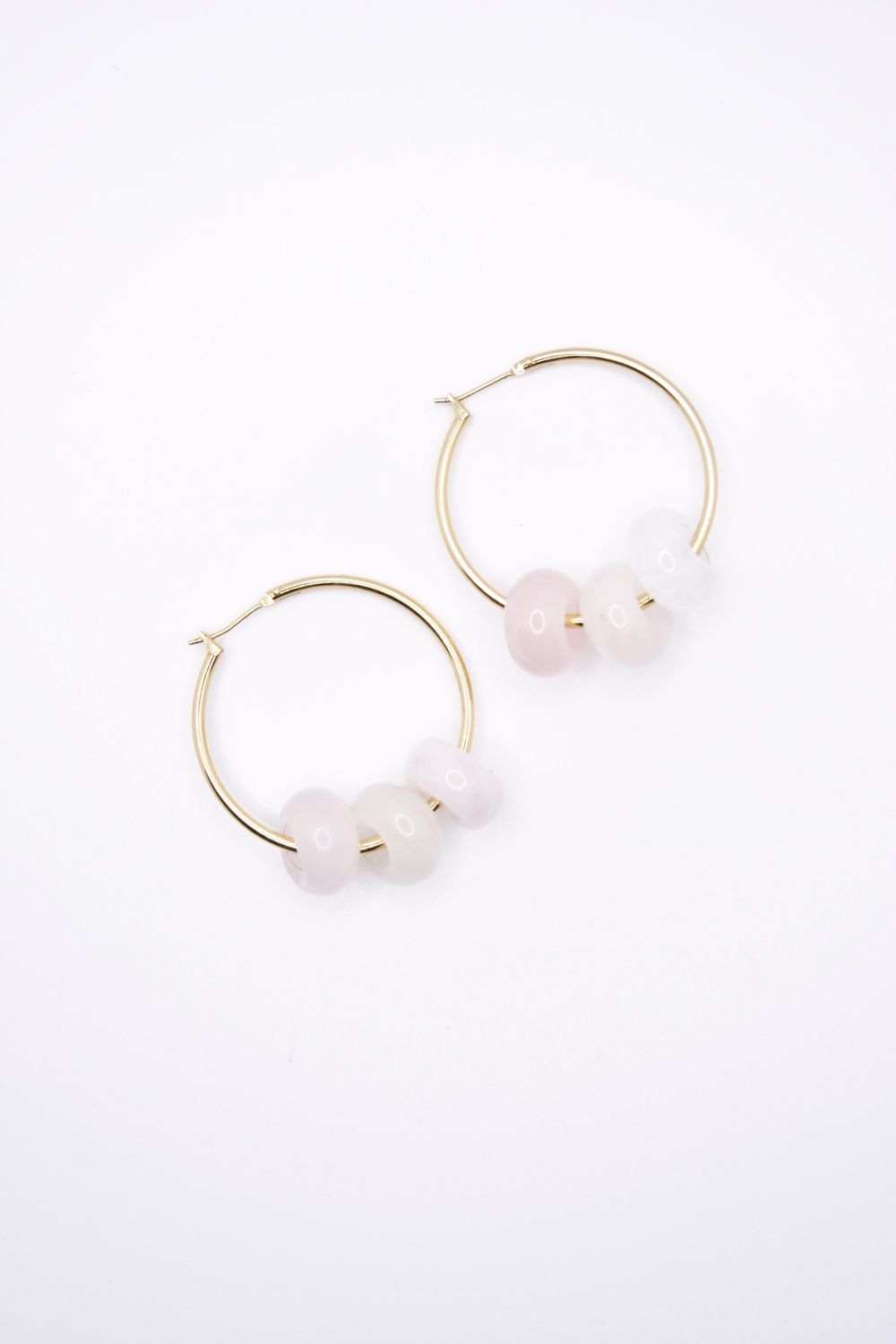 L HOLE QUARTZ EARRINGS