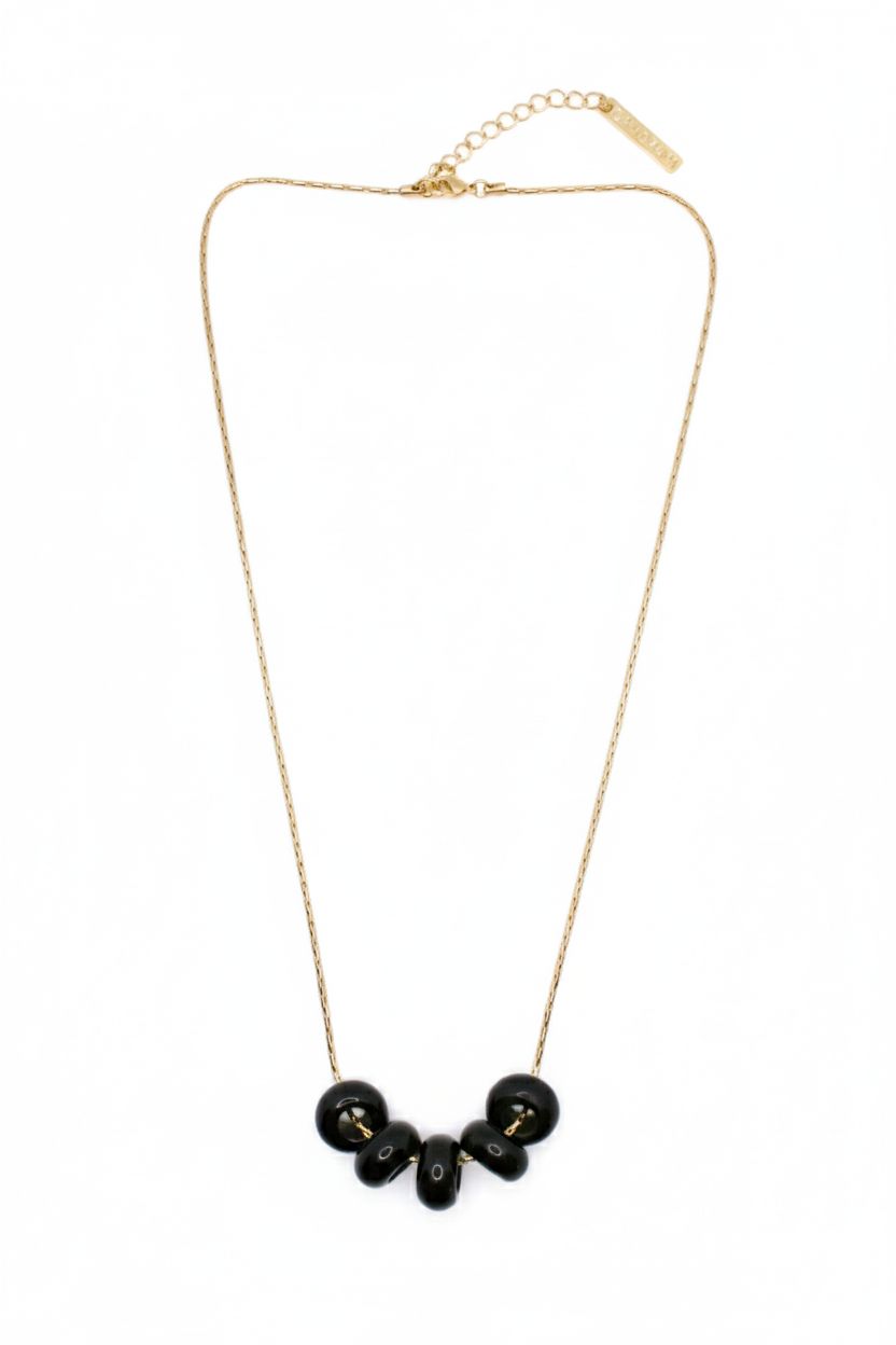 OBSIDIAN HOLE PENDANT
