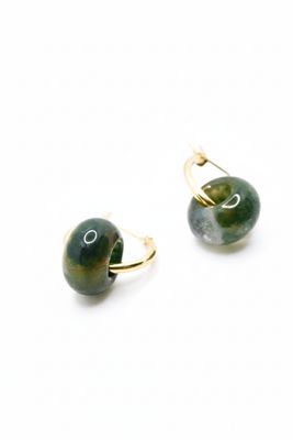 S HOLE AGATESE EARRINGS