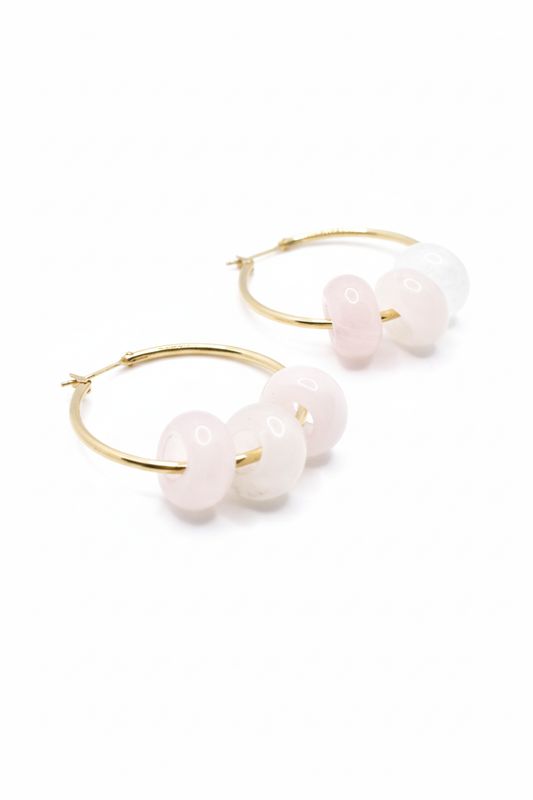 L HOLE QUARTZ EARRINGS