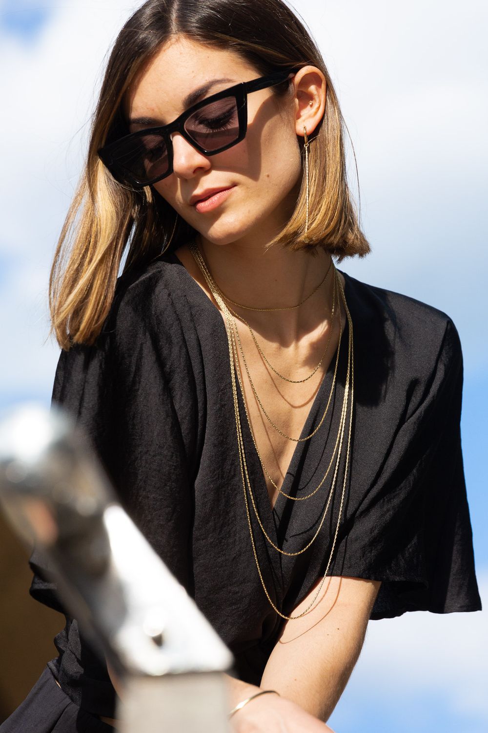 Jules long necklace 6 chains