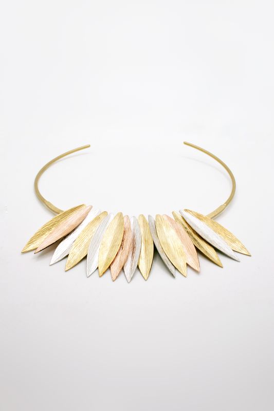 XL TRICOLOR MIMOSA NECKLACE