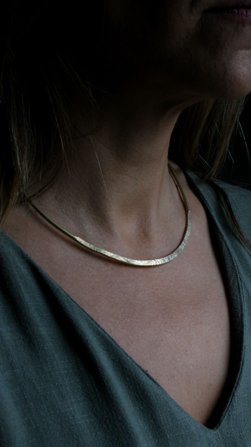 XL TRICOLOR MIMOSA NECKLACE