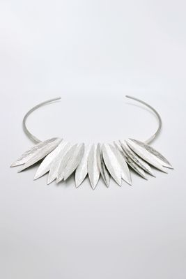 XL RHODIUM MIMOSA NECKLACE