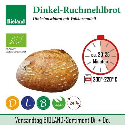 BIOLAND Dinkel-Ruchmehlbrot (500 g)