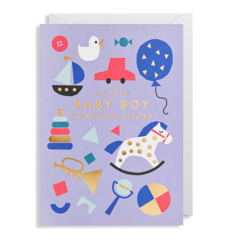Baby Boy Congratulations Card