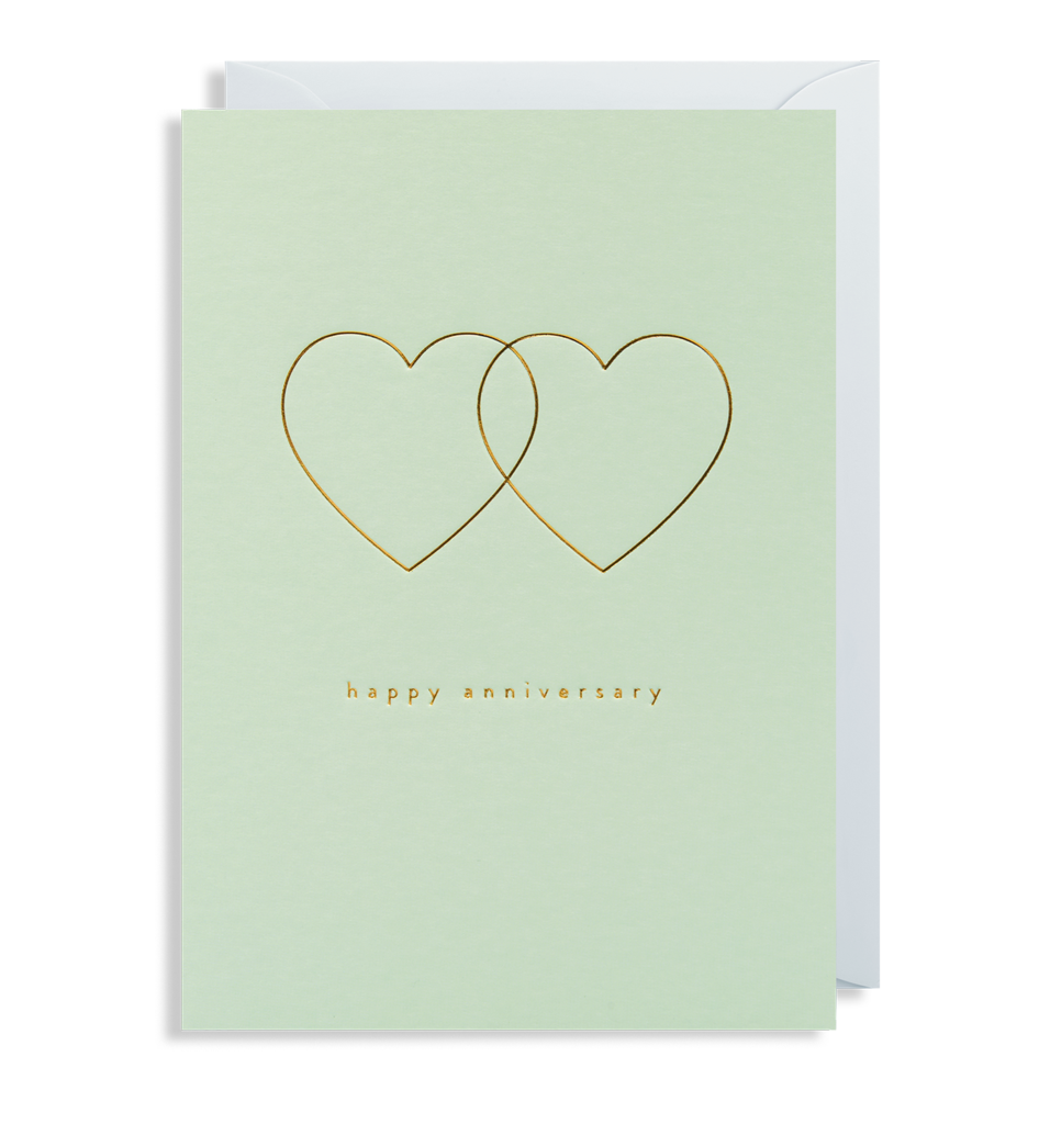 Anniversary Large Hearts Card