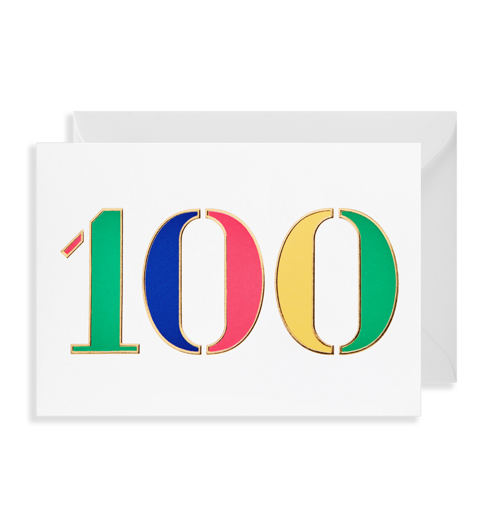 Rainbow 100 Card