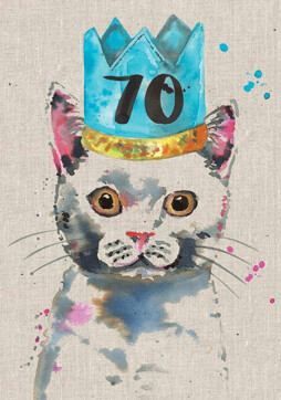 70th Cat Card