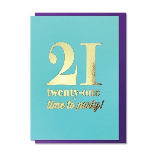 21 Party Card