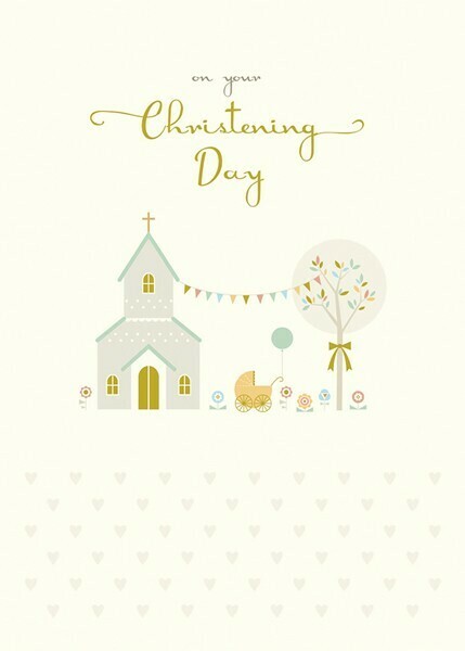 Christening Church Card