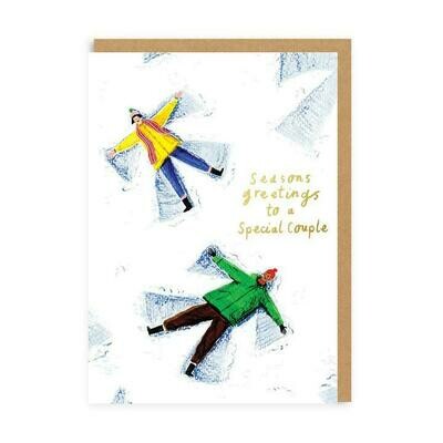 Snow Angels Special Couple Christmas Card