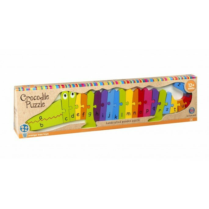 Alphabet Puzzle Crocodile