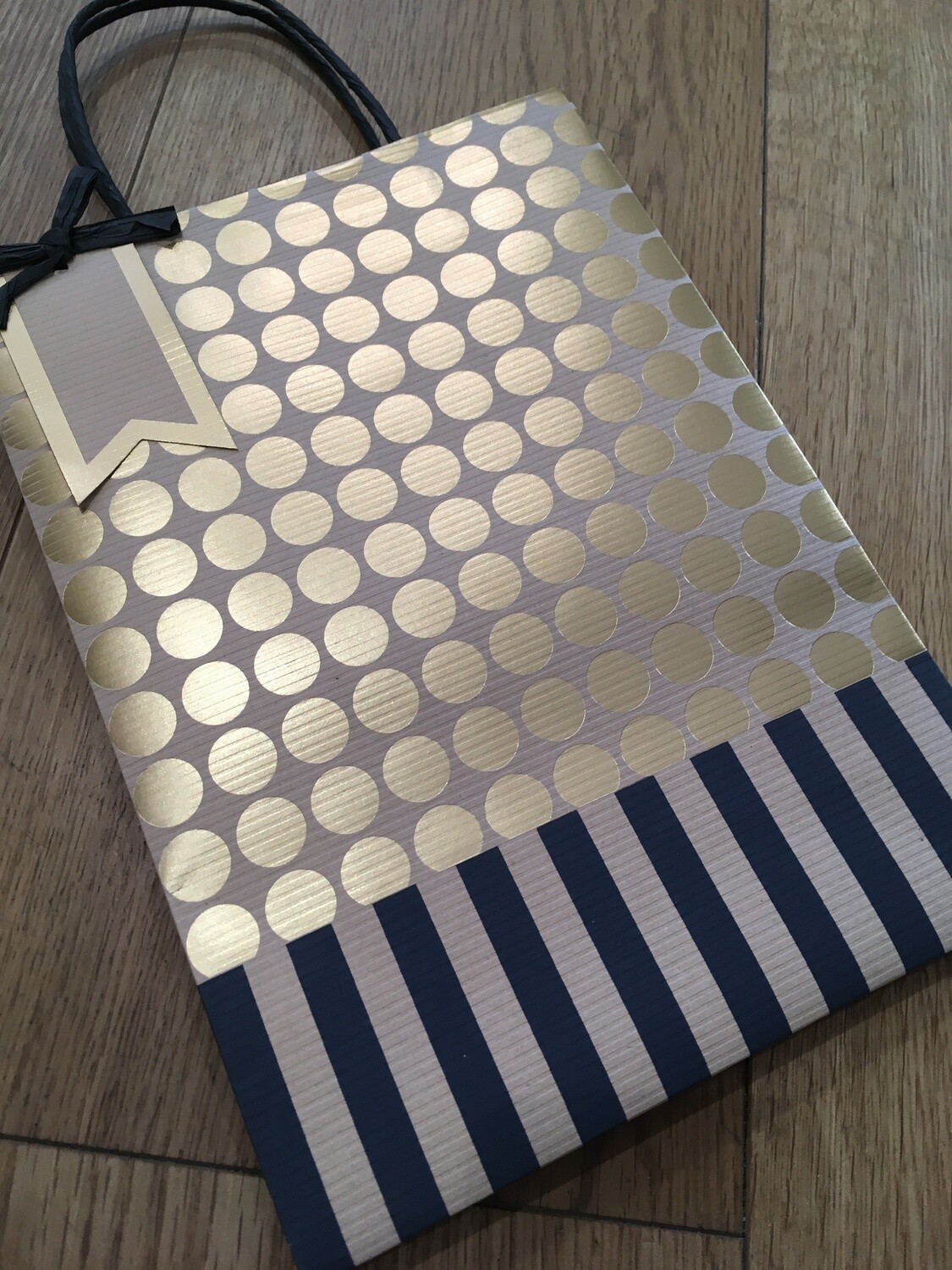 Medium Gift Bag Gold Spots