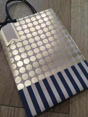 Medium Gift Bag Gold Spots