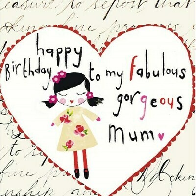 Gorgeous Mum Birthday Card