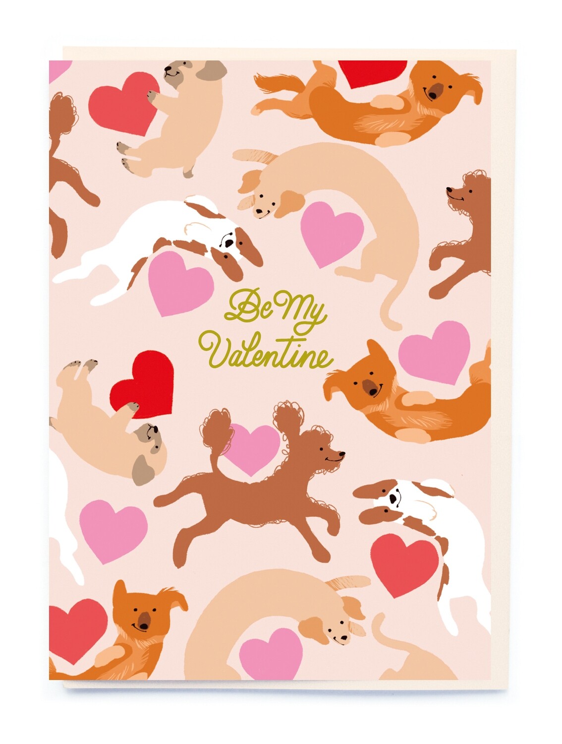 Be My Valentine Dogs Card