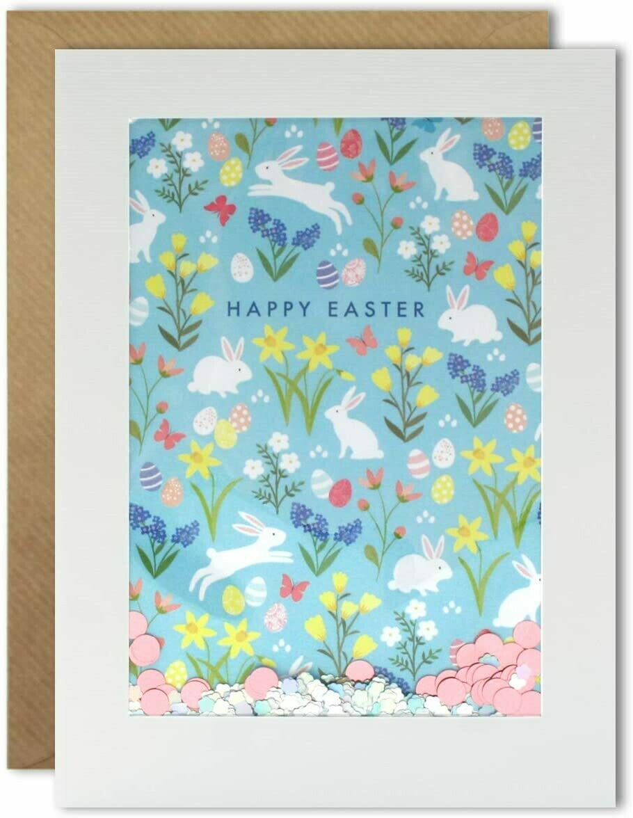 Easter Bunny Shakies Card
