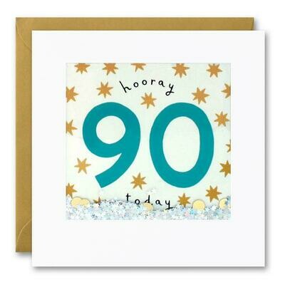 90 Today Shakies Birthday Card