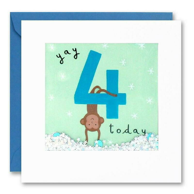 4 Today Monkey Shakies Card