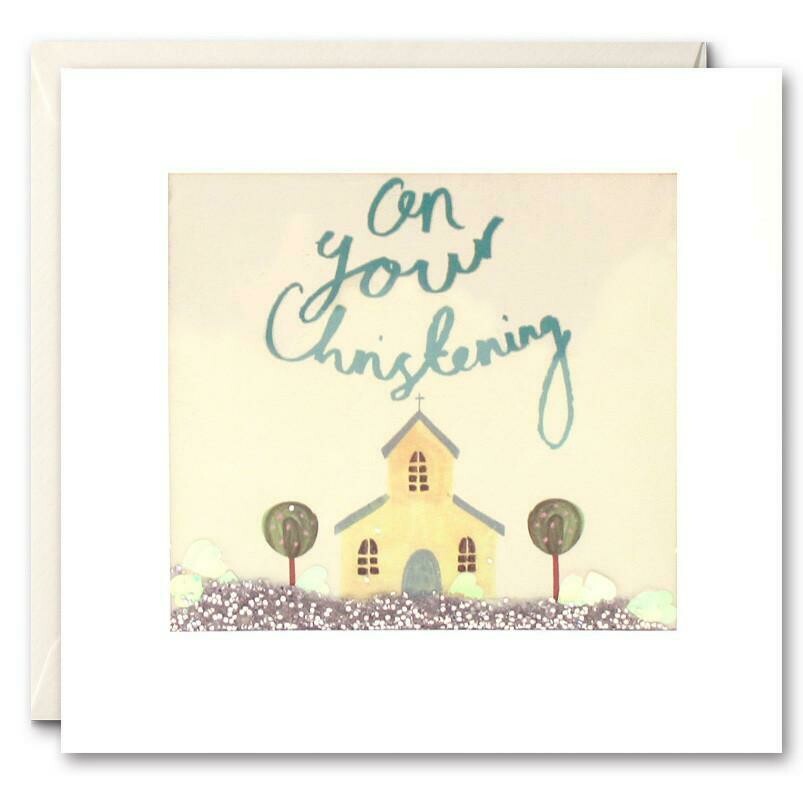 Christening Church Shakies Card