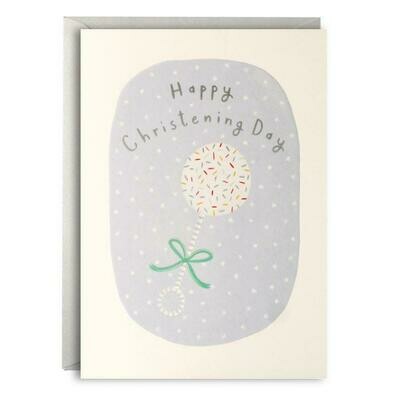 Christening Rattle Card