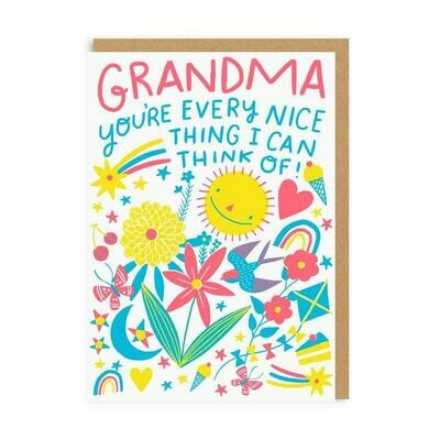 Grandma Nice Things Card