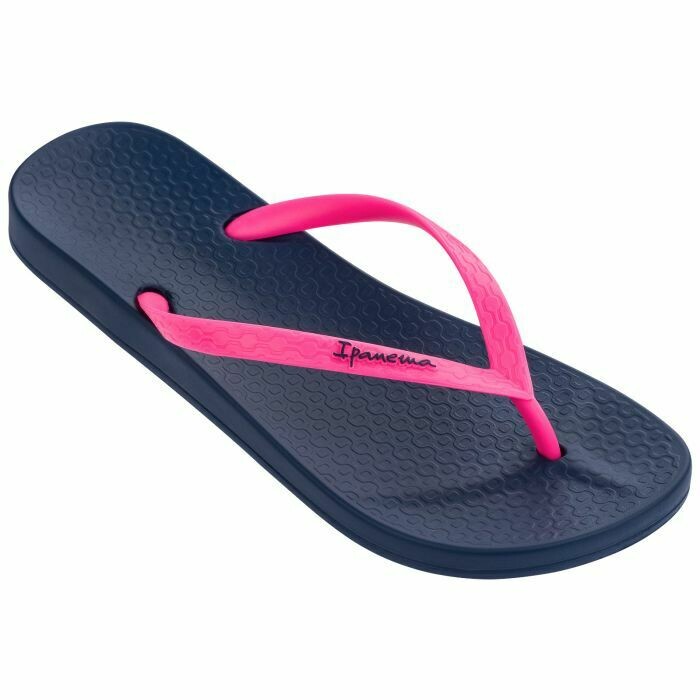Ipanema Anatomica Flip Flops - Pink and Navy