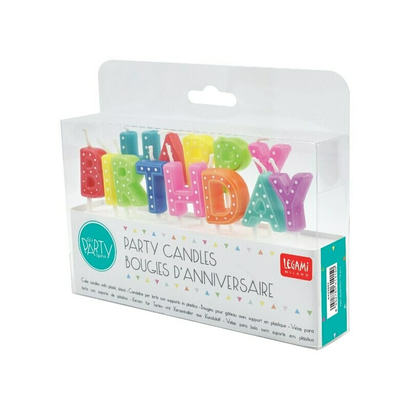 Legami Happy Birthday Cake Candles