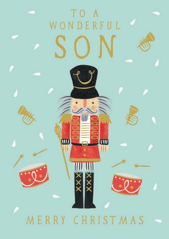 Wonderful Son Nutcracker Christmas Card