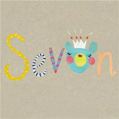 Cute 7th Birthday Card