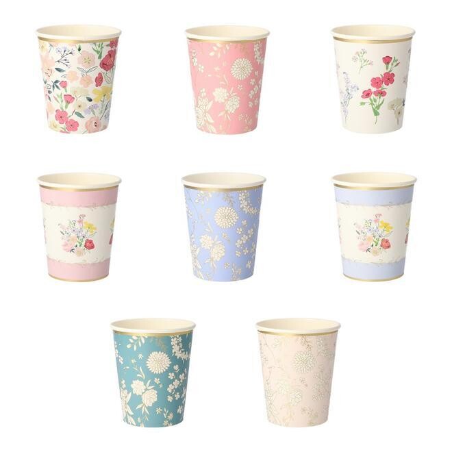English Garden Party Cups