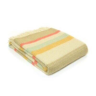 Tweedmill Illusion Stripe Throw - Spring