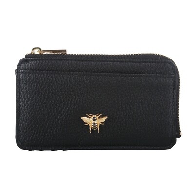 Alice Wheeler Bee Coin Purse - Black