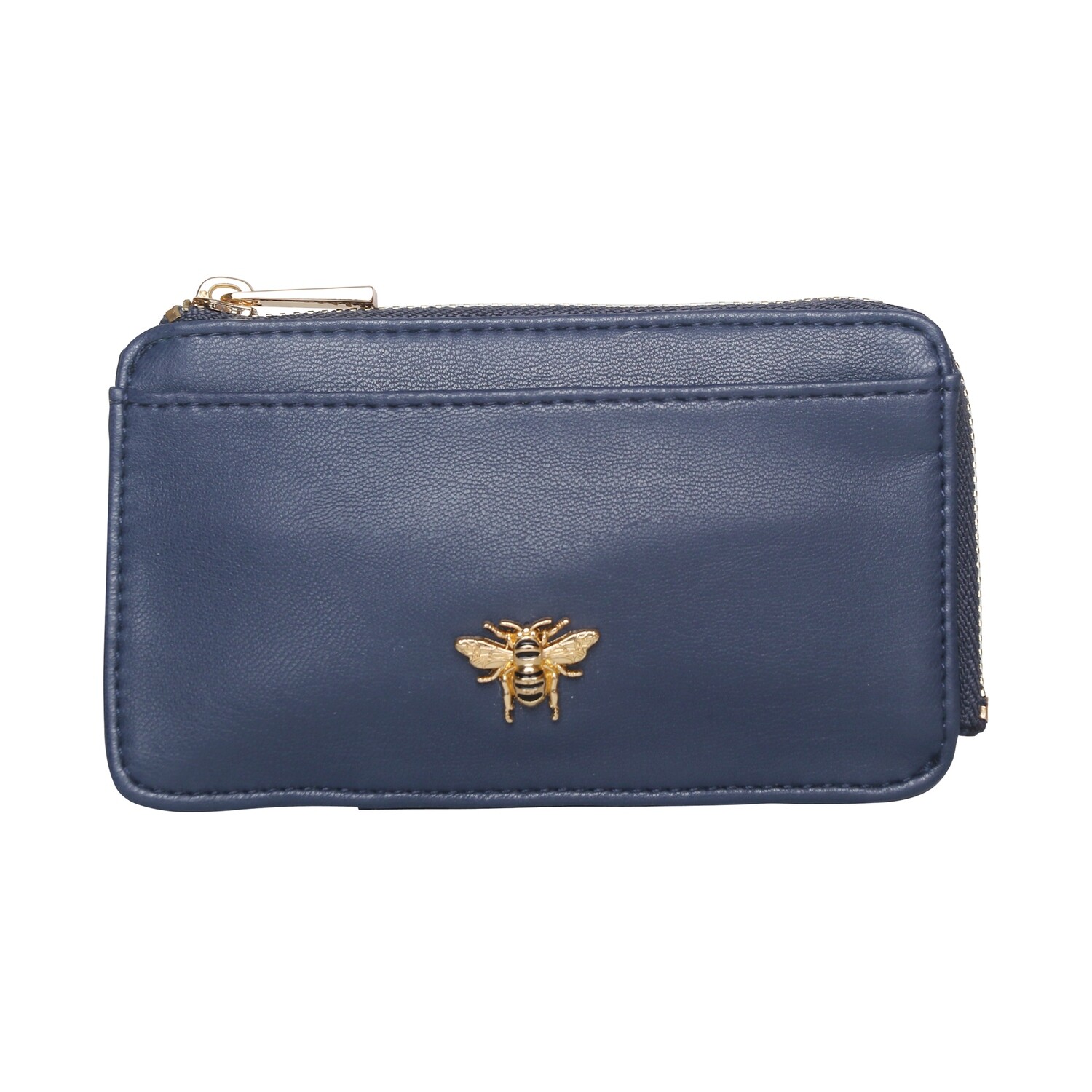 Alice Wheeler Bee Coin Purse - Navy