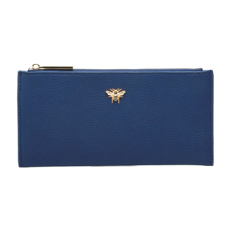 Alice Wheeler Bee Large Purse - Navy