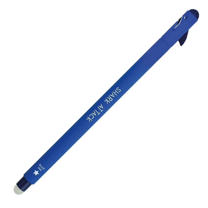 Legami Erasable Gel Pen - Shark (Blue Ink)