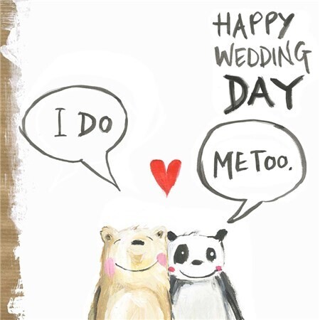 Happy Wedding Day Bears Card