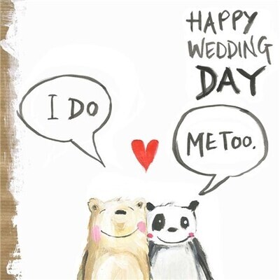 Happy Wedding Day Bears Card