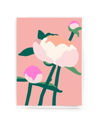 Peonies Minicard