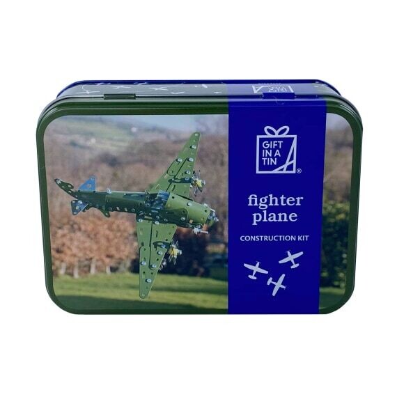 Fighter Plane Construction Kit In A Tin