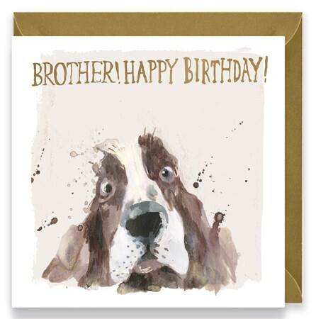 Dog Brother Birthday Card