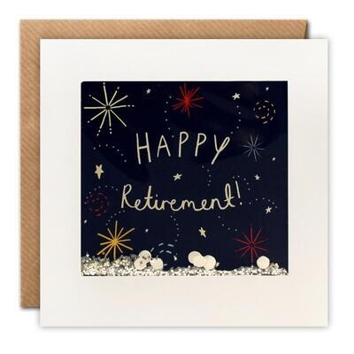 Retirement Fireworks Shakies Card