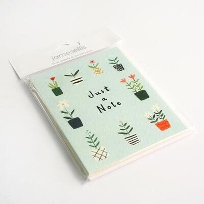 Just A Note Plant Pots Mini Cards Pack 5